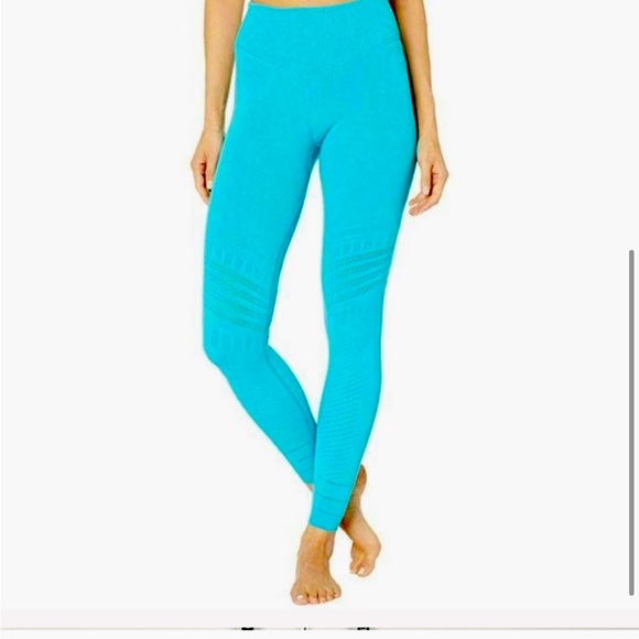 Free People Movement Gone Adrift Top legging set lulu blue yoga running workout - Picture 4 of 4